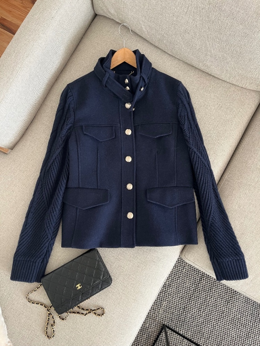 Elie Tahari Women’s Blue Blazer Jacket Size S